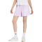 adidas House of Tiro x Common Goal Satin Sweatshorts Damen KE6013 - ice lavender/off white/white XS