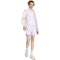 adidas House of Tiro x Common Goal Satin Sweatshorts Damen KE6013 - ice lavender/off white/white XS