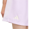 adidas House of Tiro x Common Goal Satin Sweatshorts Damen KE6013 - ice lavender/off white/white XS