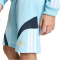 adidas House of Tiro Sweatshorts Kinder KD6022 - ice blue/white/hazy beige/night navy 116