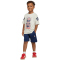 adidas x Marvel Spider-Man T-Shirt + Shorts Sport Set Kinder JZ3544 - off white/dark blue 128