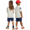 adidas x Marvel Spider-Man T-Shirt + Shorts Sport Set Kinder JZ3544 - off white/dark blue 128