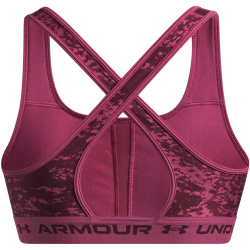 UNDER ARMOUR Mid Crossback Print Sport-BH Damen