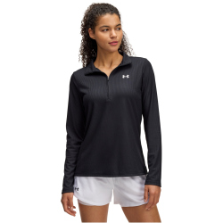 UNDER ARMOUR Tech Rib 1/2-Zip Trainingsshirt Damen