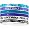 6er Pack NIKE Flex Classic Printed Haarbänder 388 - greenabyss/courtpurple/black