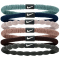 6er Pack NIKE Flex Haargummis Damen 031 - cannon/rosegold/white