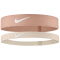 2er Pack NIKE Flex Headband Damen 620 - rosegold/sanddrift/white