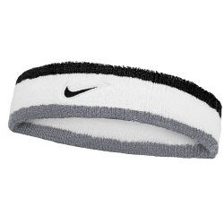 NIKE Swoosh Classic Stirnband 122 - white/coolgrey/black