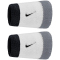 2er Pack NIKE Swoosh Classic Doublewide Schweißbänder 122 - white/coolgrey/black