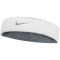 NIKE Swoosh Classic Reversible Stirnband 047 - coolgrey/white/coolgrey
