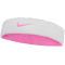 NIKE Swoosh Classic Reversible Stirnband 638 - playfulpink/white/white
