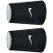2er Pack NIKE Swoosh Classic Reversible Doublewide Schweißbänder 036 - black/white/black