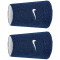 2er Pack NIKE Swoosh Classic Reversible Doublewide Schweißbänder 421 - collegenavy/white/collegenavy