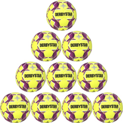 10er Ballpaket DERBYSTAR Indoor Beta Hallenfußball...