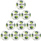 10er Ballpaket DERBYSTAR Brillant TT DB Fußball Trainingsball weiss/gelb/petrol 5