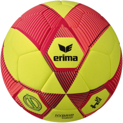 10er Ballpaket erima Hybrid Hallenfußball gelb/rot 4