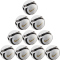 10er Ballpaket NIKE Legacy Elite Fußball Trainingsball 100 - white/black/gold 5