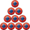 10er Ballpaket molten F5N3550-OB Beachsoccer Fußball orange/blau/silber 5