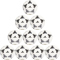 10er Ballpaket adidas Tango Glider Freizeitball S12241 - white/black 5
