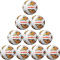 10er Ballpaket molten Fußball Leichtball F5N3129-O 290g weiß/orange/silber 5