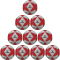 10er Ballpaket erima Senzor-Star Lite Fußball Trainingsball rot 3