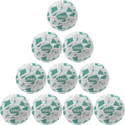 10er Ballpaket JAKO Contrast Fußball Trainingsball Kinder 669 - weiß/mint 3