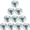 10er Ballpaket JAKO Glory Fußball Trainingsball Kinder 663 - weiß/rose/cool gray 4