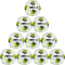 10er Ballpaket DERBYSTAR Brillant TT AG Kunstrasen Fußball Trainingsball weiß/gelb/grau 5