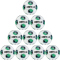 10er Ballpaket DERBYSTAR Planet APS Fußball Spielball weiß/grün/blau 5
