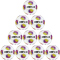 10er Ballpaket DERBYSTAR Atmos APS Fußball Spielball weiß/rot/grün 5