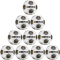 10er Ballpaket DERBYSTAR Brillant APS Fußball Spielball weiß/gold/silber 5