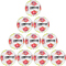 10er Ballpaket DERBYSTAR Bundesliga Club TT Fußball Trainingsball 2025/26 weiss/rot/gelb 5
