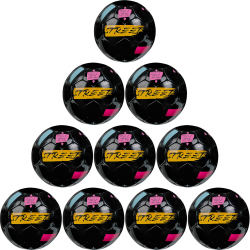 10er Ballpaket DERBYSTAR Street Soccer v25 schwarz/gelb/blau