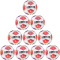 10er Ballpaket DERBYSTAR Bundesliga Brillant TT Fußball Trainingsball 2025/26 weiss/lila/rot 5