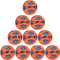 10er Ballpaket DERBYSTAR 2. Bundesliga Brillant APS High Visible Winter Fußball Spielball 2025/26 orange/blau 5