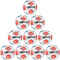 10er Ballpaket DERBYSTAR 2. Bundesliga Brillant APS Fußball Spielball 2025/26 weiss/blau/rot 5