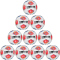 10er Ballpaket DERBYSTAR Bundesliga Brillant APS Fußball Spielball 2025/26 weiss/blau/rot 5