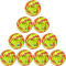 10er Ballpaket uhlsport Revolution Thermobonded Fußball Spielball fluo gelb/fluo rot/schwar 5