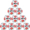 10er Ballpaket DERBYSTAR Bundesliga Brillant Fußball Trainingsball 2025/26 weiss/blau/rot 5