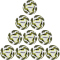 10er Ballpaket uhlsport Soccer Pro Addglue Fußball Trainingsball weiß/schwarz/fluo gelb 5