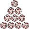 10er Ballpaket uhlsport Soccer Pro Addglue Fußball Trainingsball weiß/schwarz/fluo rot 4