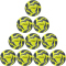 10er Ballpaket uhlsport Lite Addglue 350g Leicht-Fußball fluo gelb/marine/silber 4