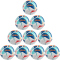 10er Ballpaket JAKO Flow Fußball Spielball 665 - weiß/navy/orange 5