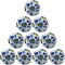 10er Ballpaket JAKO Iconic Fußball Spielball 656 - weiß/navy/neongelb 5