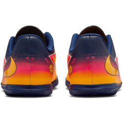 NIKE Jr. Phantom 6 Club Erling Haaland IC Fußballschuhe Kinder 800 - laser orange/lemon venom-blue 36