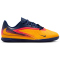 NIKE Jr. Phantom 6 Club Erling Haaland IC Fußballschuhe Kinder 800 - laser orange/lemon venom-blue 36