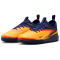 NIKE Jr. Phantom 6 Academy Erling Haaland IC Fußballschuhe Kinder 800 - laser orange/lemon venom-blue 32