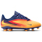 NIKE Jr. Phantom 6 Club Erling Haaland FG/MG Fußballschuhe Kinder 800 - laser orange/lemon venom-blue 36.5