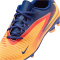 NIKE Jr. Phantom 6 Club Erling Haaland FG/MG Fußballschuhe Kinder 800 - laser orange/lemon venom-blue 36.5