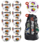 10er Ballpaket DERBYSTAR Atmos TT DB Fußball Trainingsball + DERBYSTAR Atmos APS Fußball Spielball + Ballsack